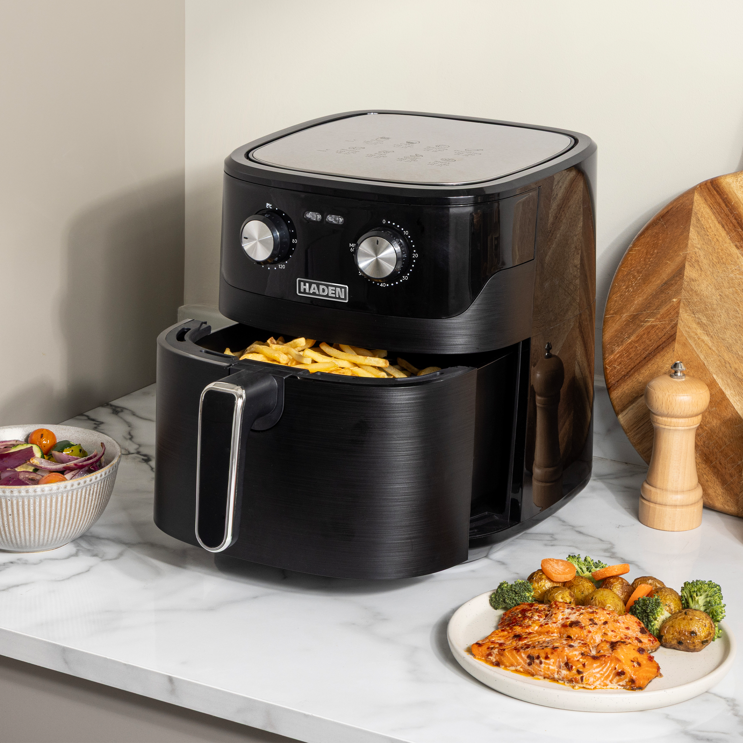 Friteuse à air Haden 6,5 L noire