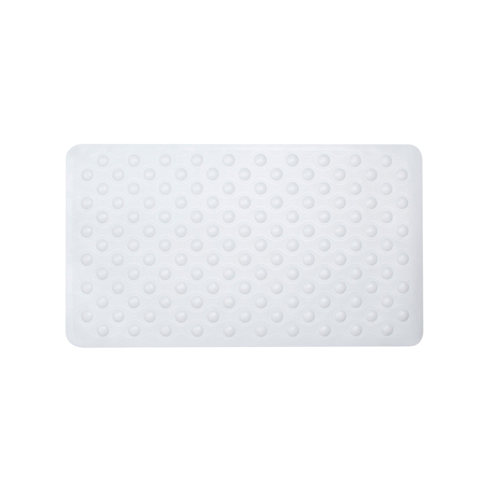 Tapis de bain en caoutchouc à bulles blanc 