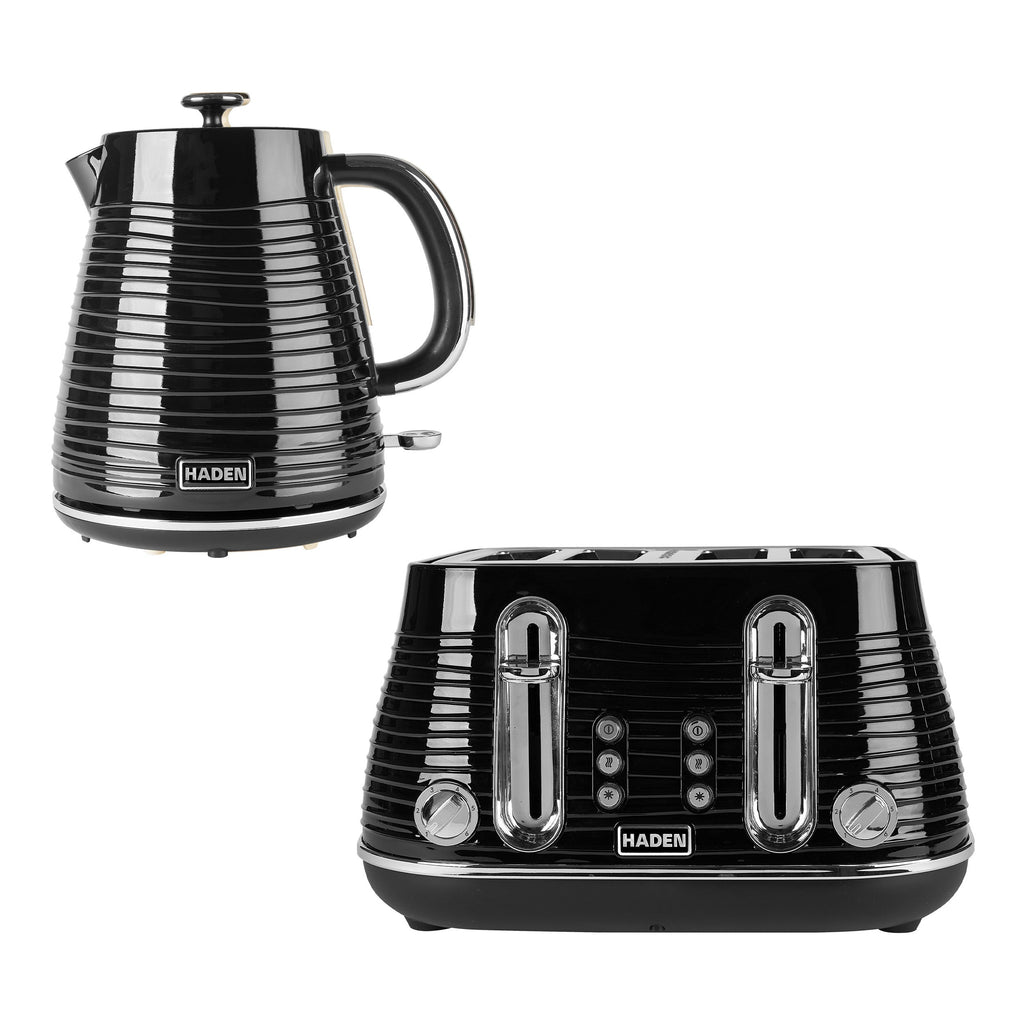 Ensemble bouilloire et grille-pain Haden Devon Black 