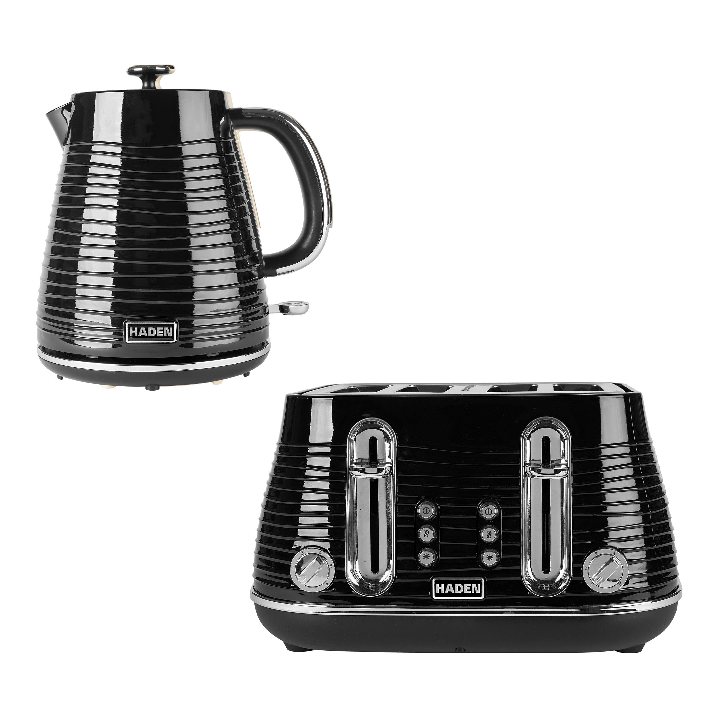 Ensemble bouilloire et grille-pain Haden Devon Black 