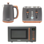 Ensemble bouilloire + grille-pain + micro-ondes Haden Dorchester - Gris