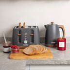 Ensemble bouilloire et grille-pain Haden Dorchester - Gris