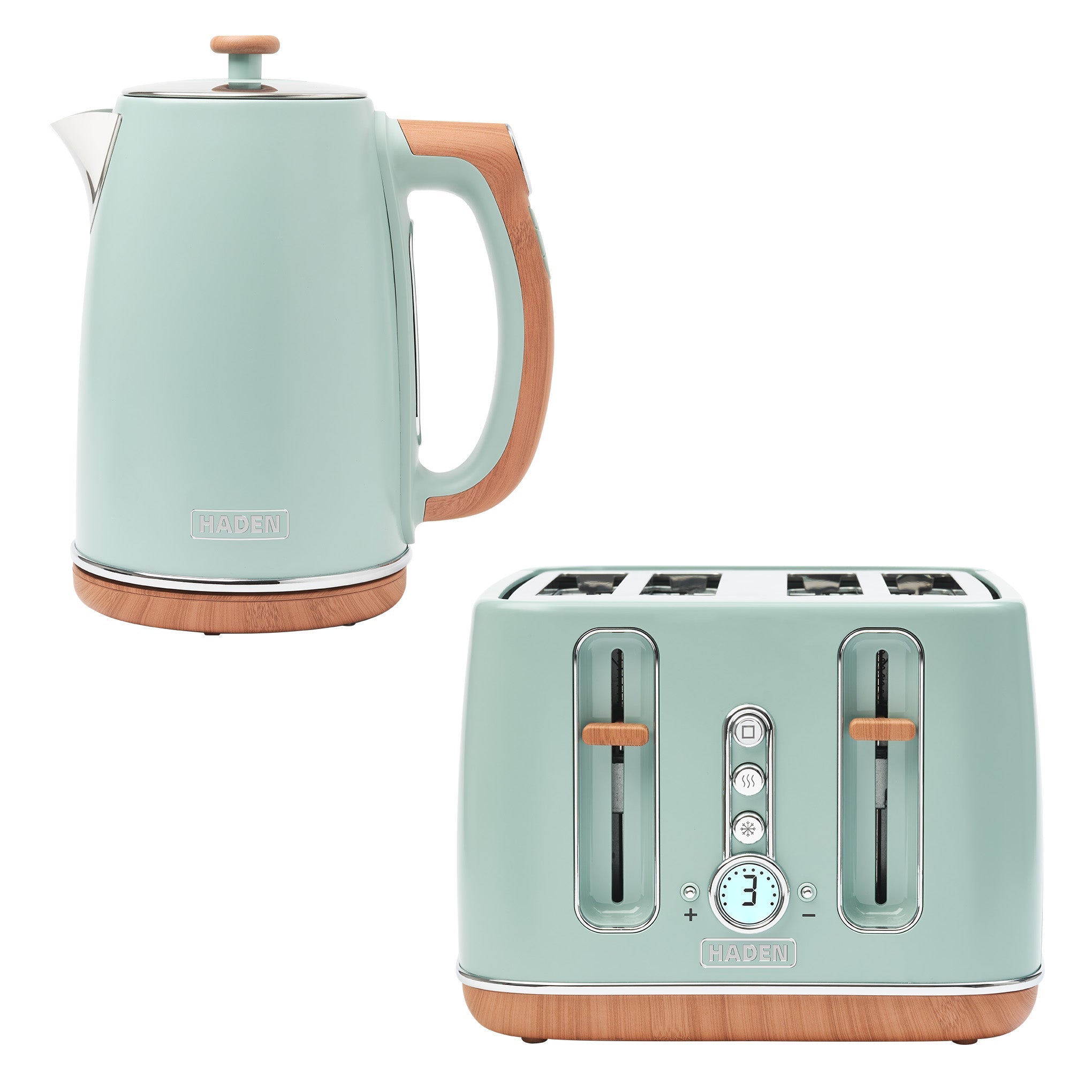 Ensemble bouilloire et grille-pain Haden Dorchester - Sauge