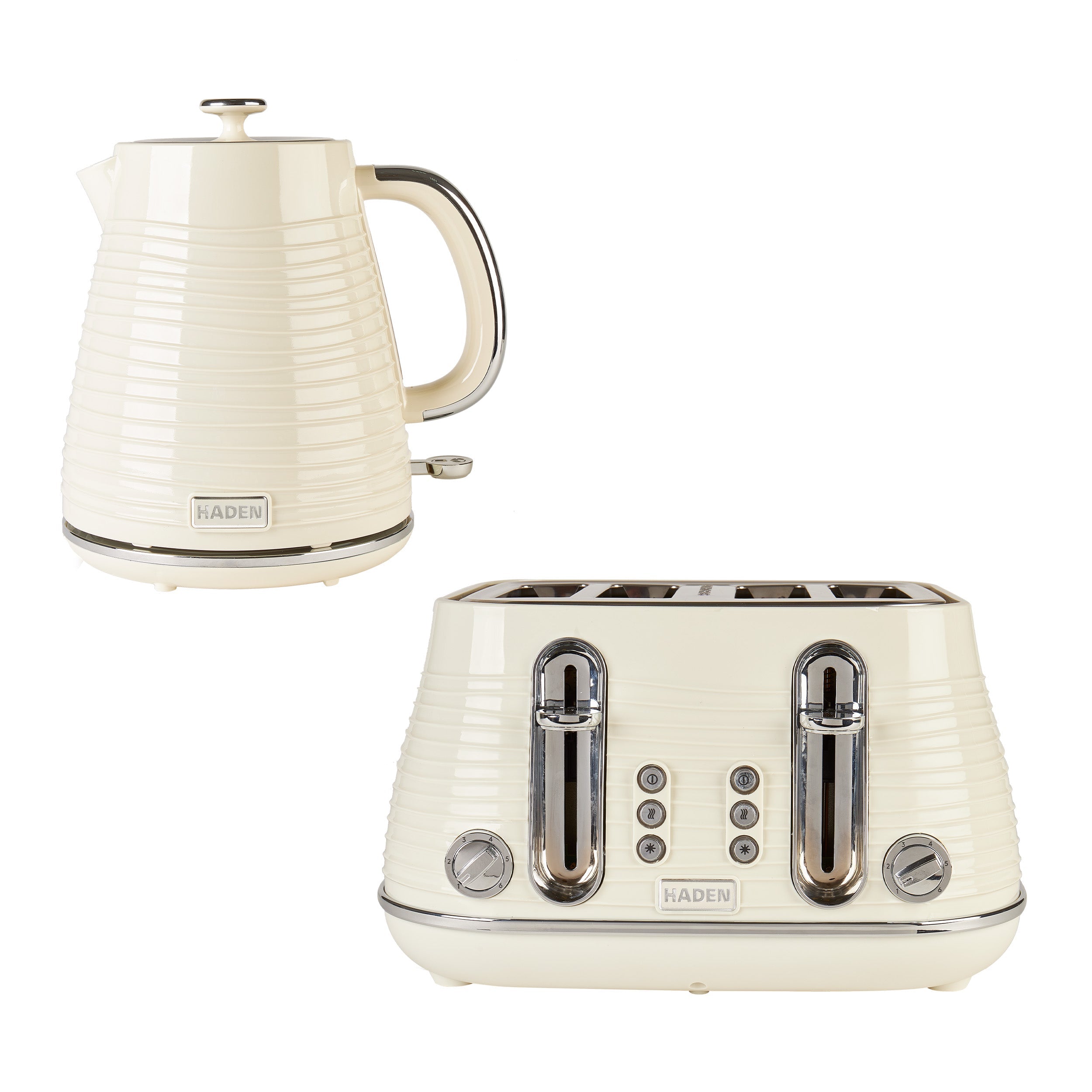 Ensemble bouilloire et grille-pain Haden Devon Cream