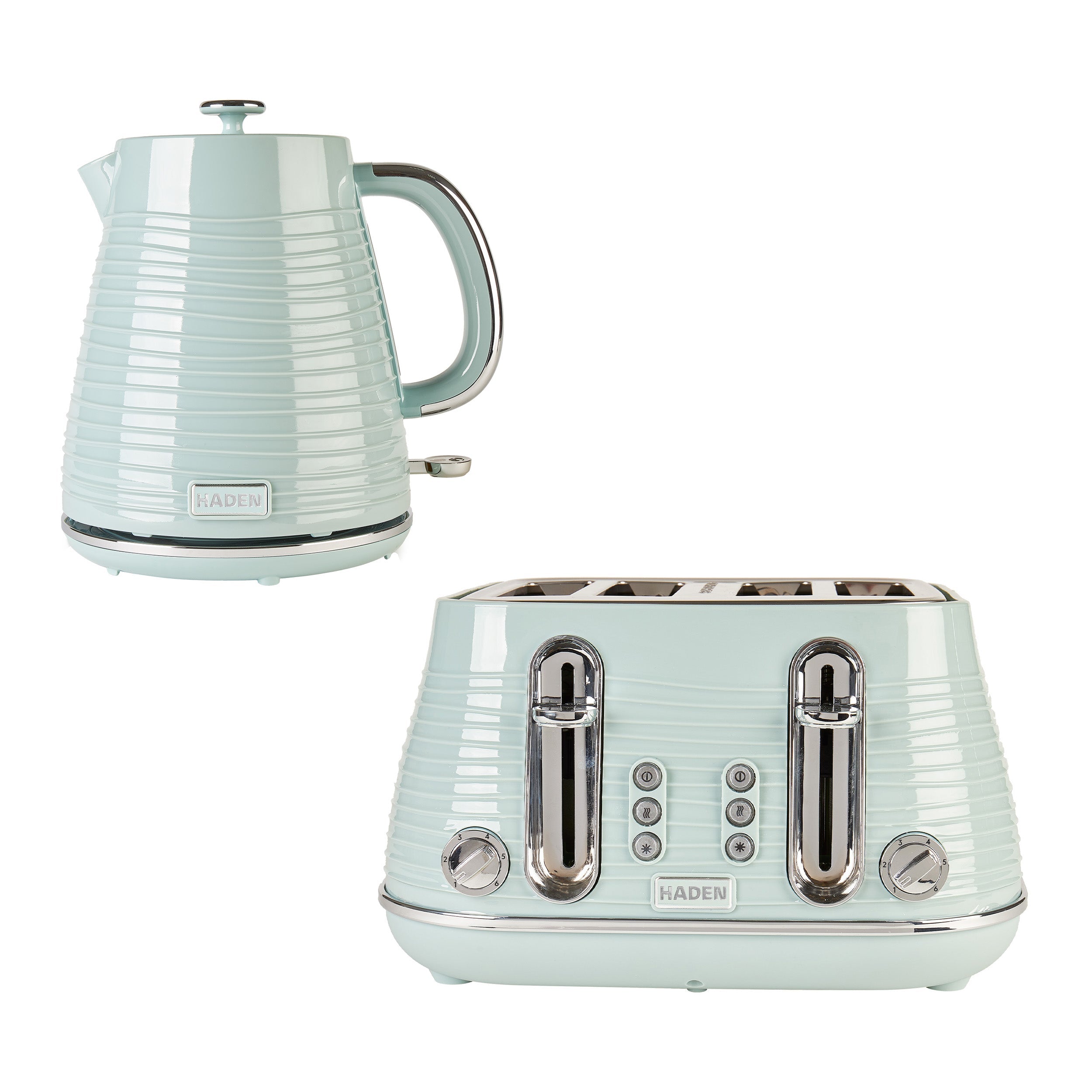 Ensemble bouilloire et grille-pain Haden Devon Eucalyptus 