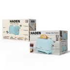 Grille-pain 2 tranches turquoise Haden Heritage