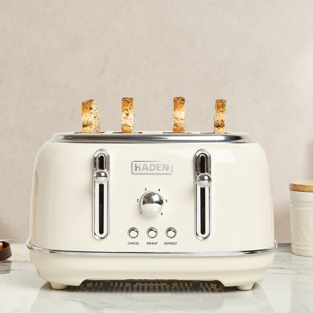 Grille-pain 4 tranches Haden Highclere Cream