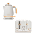 Ensemble bouilloire et grille-pain Salcombe gris et cuivre