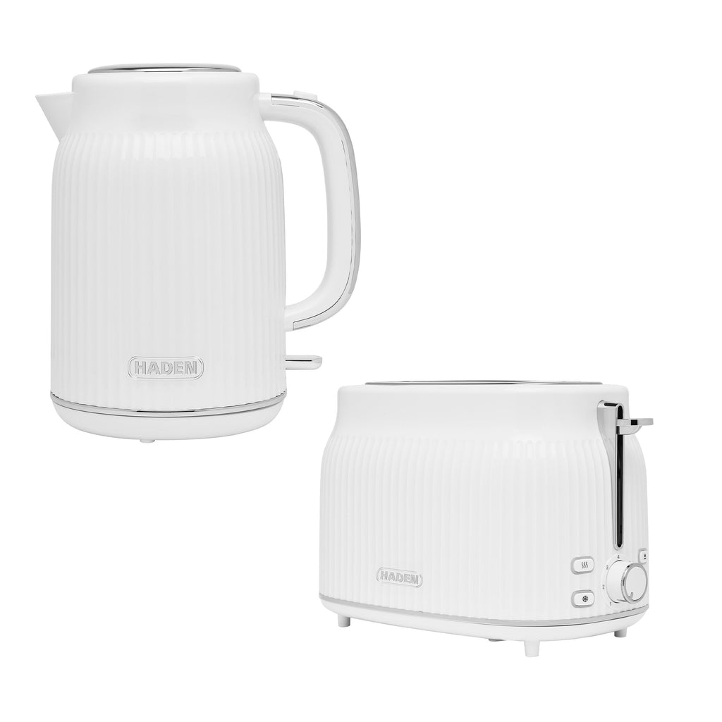 Ensemble bouilloire et grille-pain Haden York - Blanc