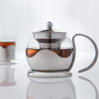Théière en verre de 750 ml avec infuseur 