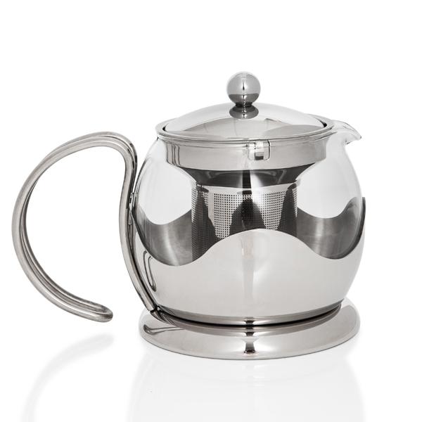 Théière en verre de 750 ml avec infuseur 