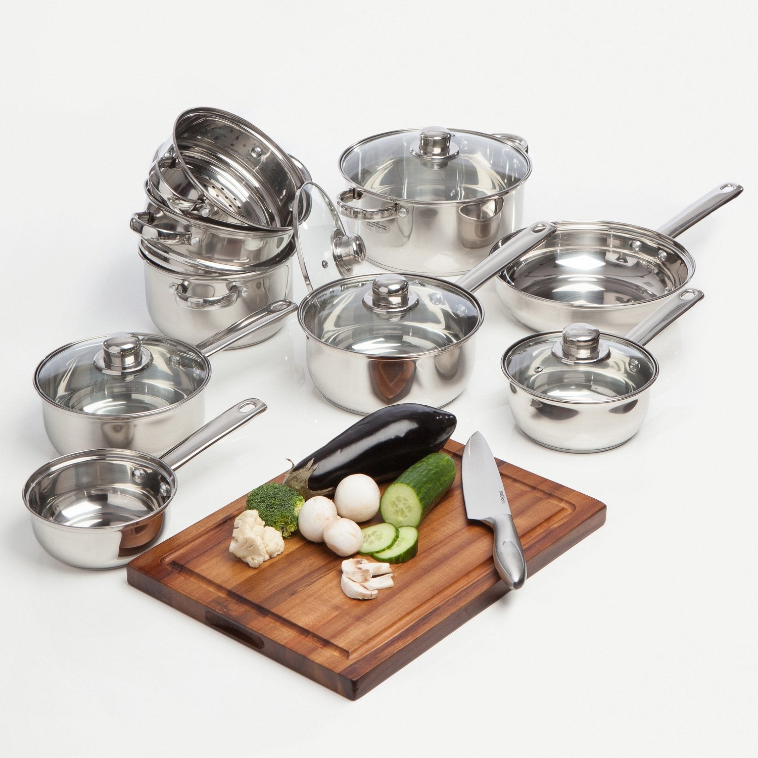 Casserole Essential de 18 cm avec couvercle en verre 